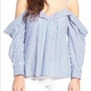 Bardot Off Shoulder Stripped Blouse small